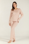 Pyjama Maternité 3 Pièces Femme - Kimono, Pantalon & Pull