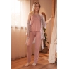 4 pièces Satin de soie et coton viscose (ROSE)